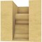 Ekena Millwork 5"W x 5"D x 5"H Wide Highland Rough Cedar Woodgrain TimberThane Corbel, Primed Tan CORUR05X05X05HLDRCPR - alternate 3